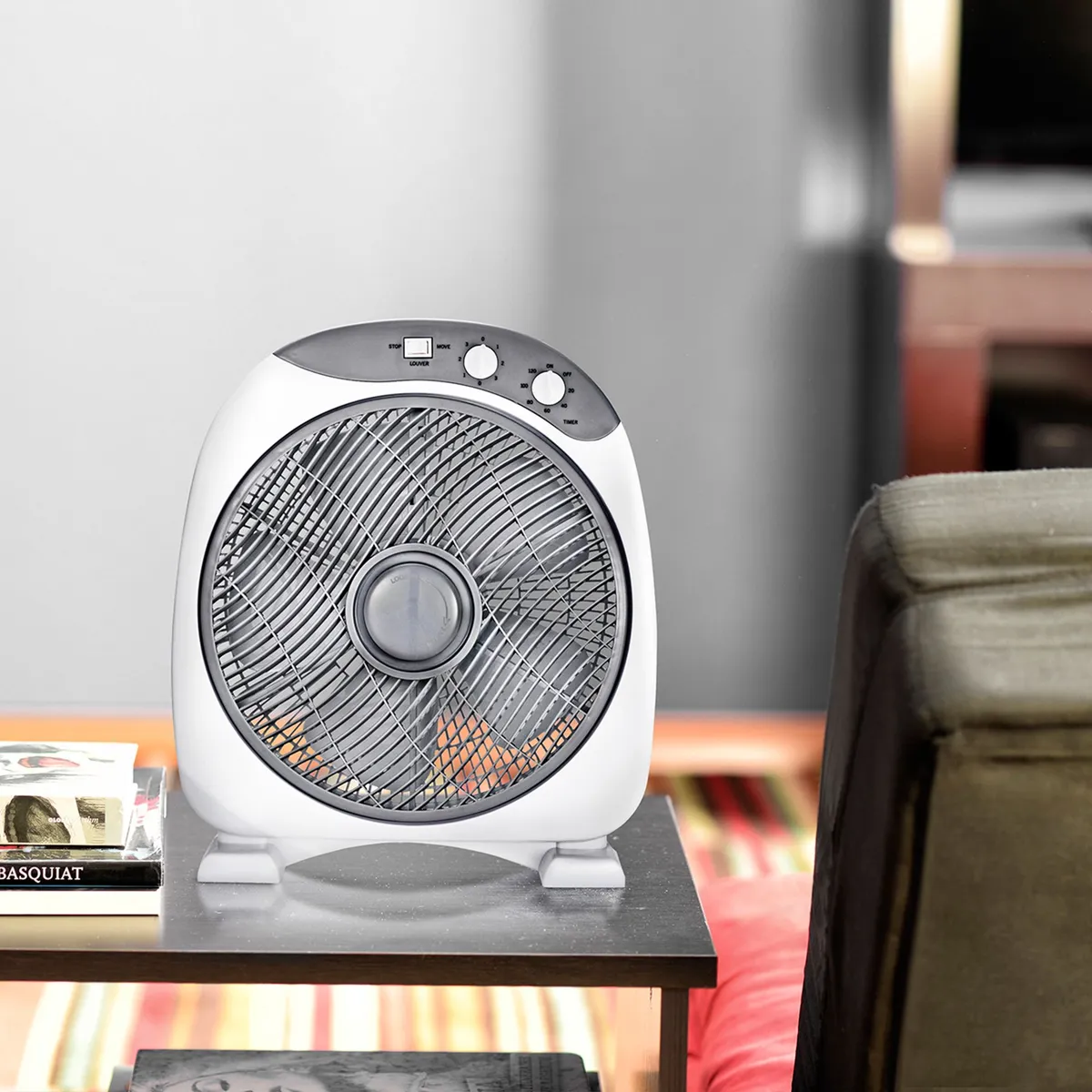 RECCO - Ventilador De Piso 12" Plástico 3 Velocidades 45W Recco Blanco