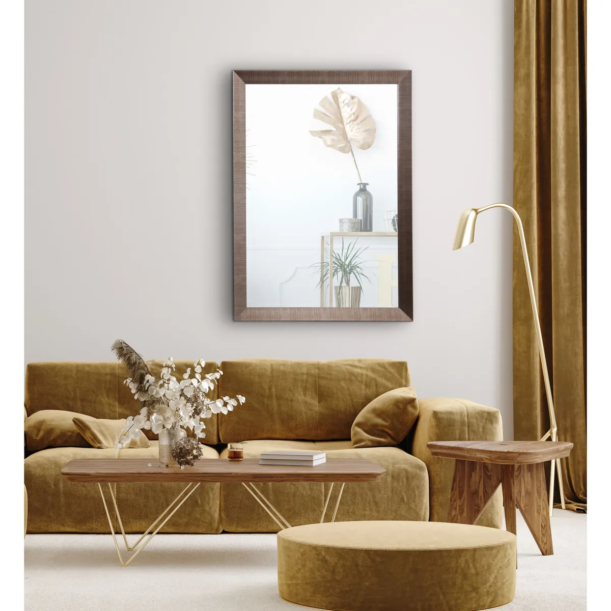 JUST HOME COLLECTION - Espejo Decorativo Rectangular 108x78cm