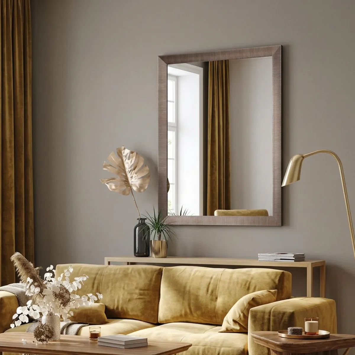 JUST HOME COLLECTION - Espejo Decorativo Rectangular 108x78cm