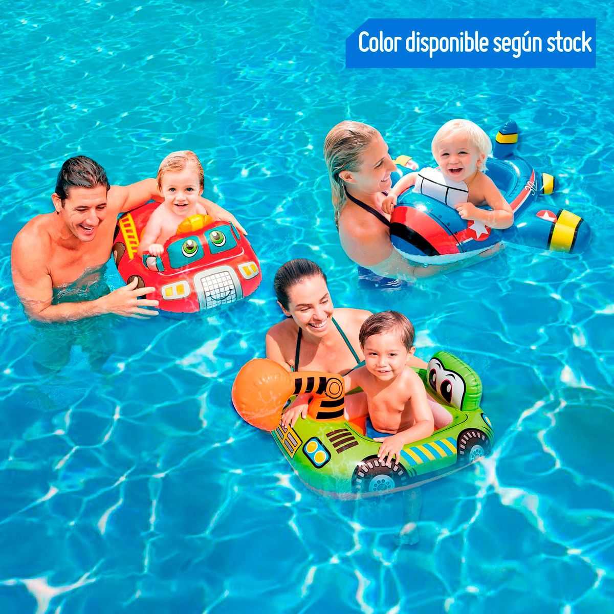 INTEX - Flotador Transporte para Bebe 57x71x10cm Diseño Surtido