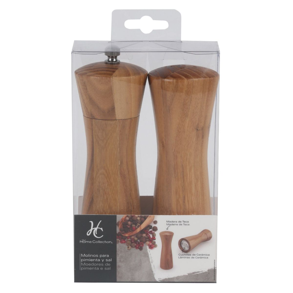 ANZO - Molino pimentero y salero 15cm