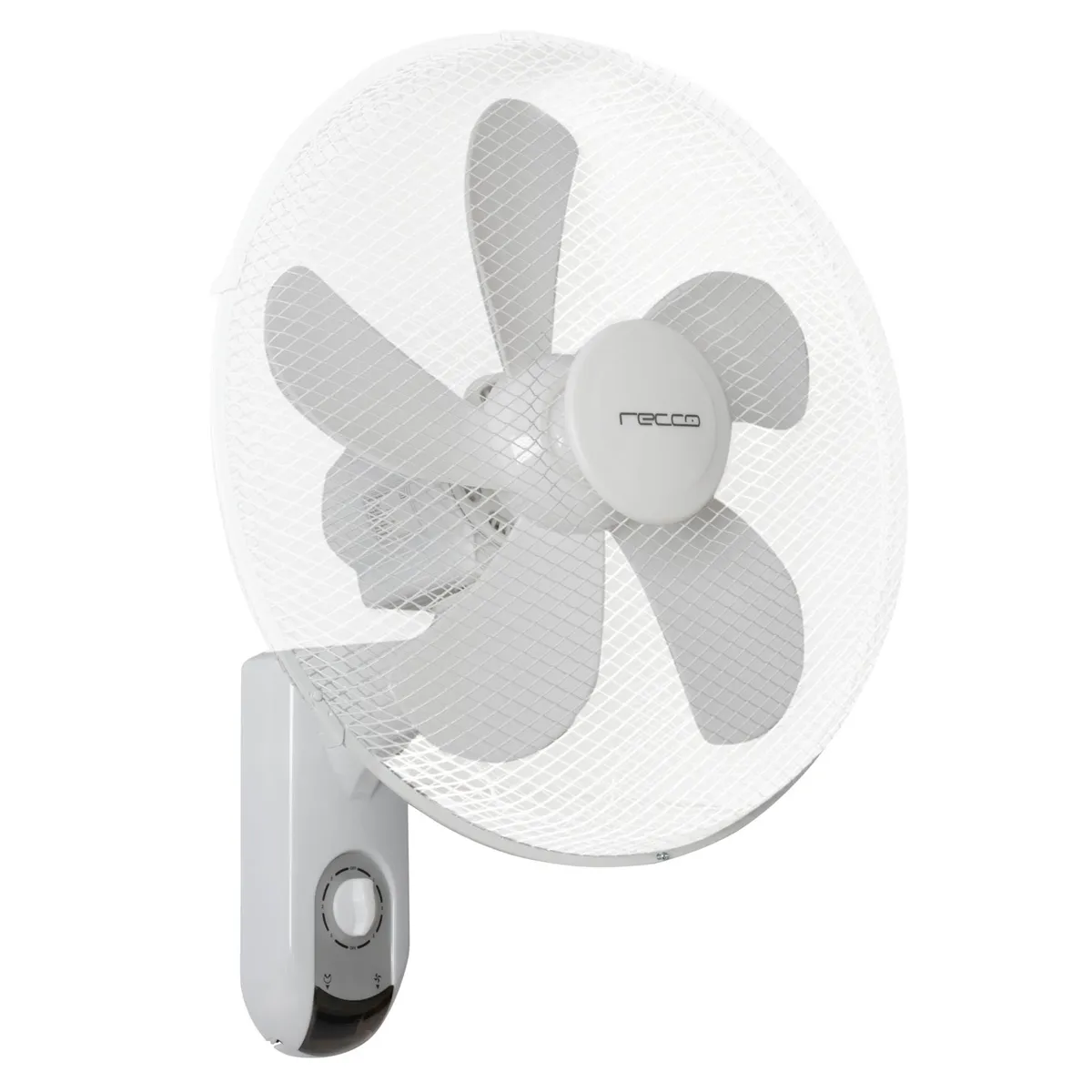 RECCO - Ventilador De Pared 16" Plástico 3 Velocidades 50W Recco Blanco