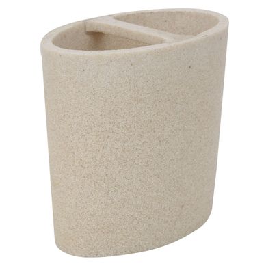 Portacepillo Piedra Beige