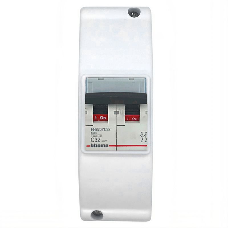 BTICINO - Pack Interruptor Bticino 2x32A + Tablero 2P