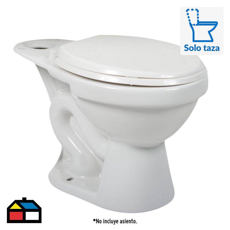 TREBOL - Taza Inodoro Trebol Rapid Jet Premium Blanca