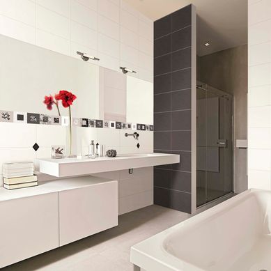 Listelo Seul brillante con relieve 44.5x4 cm