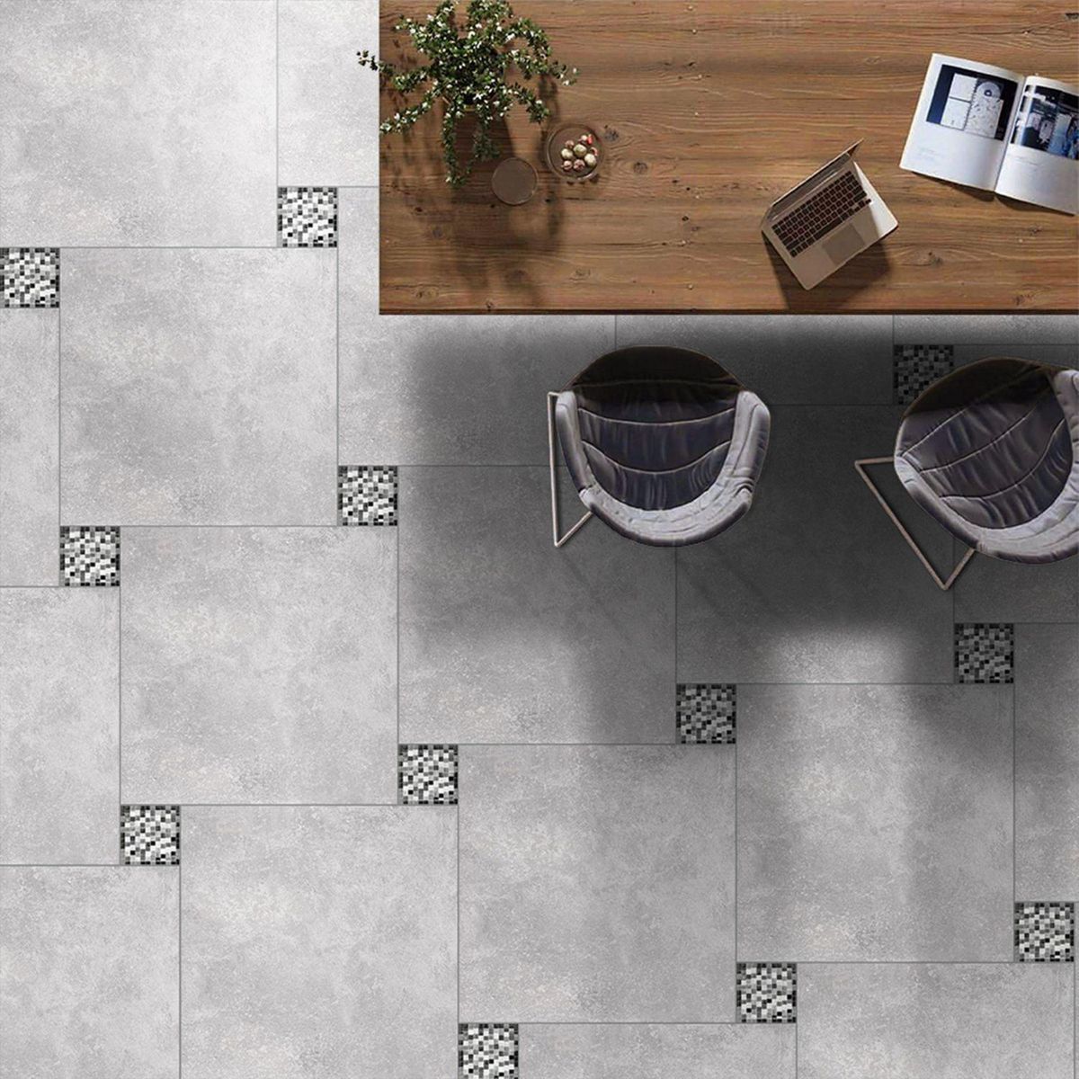 KANTU - Taco Zigurat Gris 10x10cm