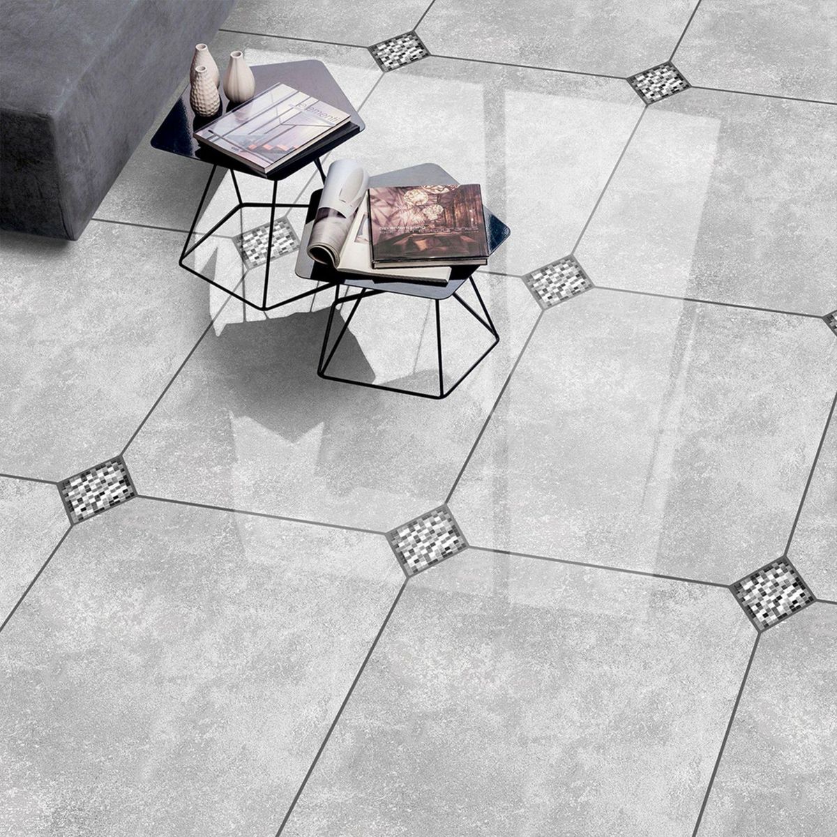 KANTU - Taco Zigurat Gris 10x10cm