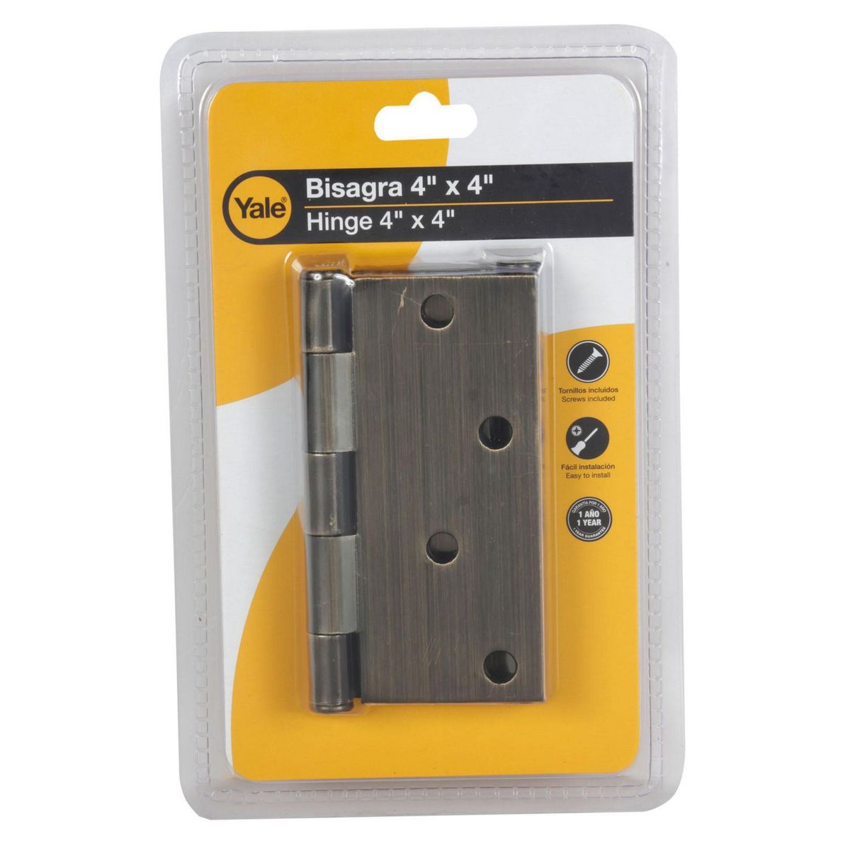 YALE - Bisagra de Bronce 4x4" x 2 und