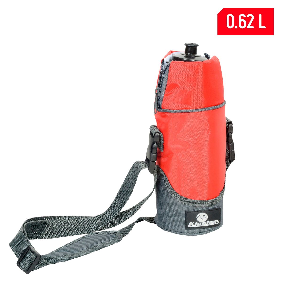 KLIMBER - Bolso térmico 0,5L roja + botella