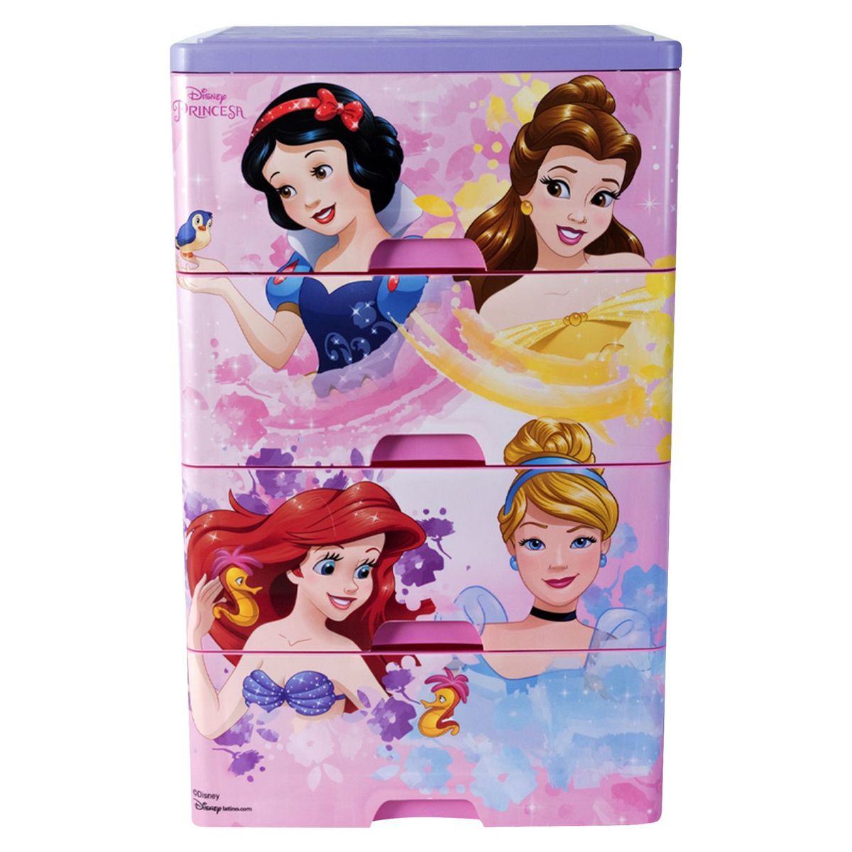 DISNEY - Cómoda 4 cajones Princesas