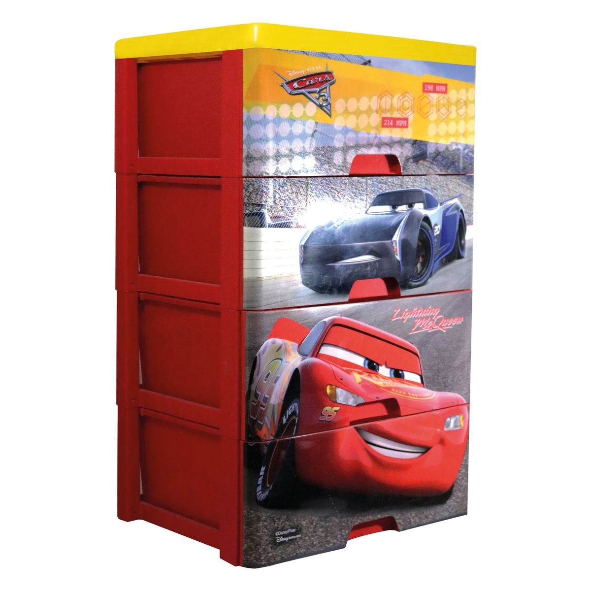 DISNEY - Cómoda 4 cajones Cars Roads