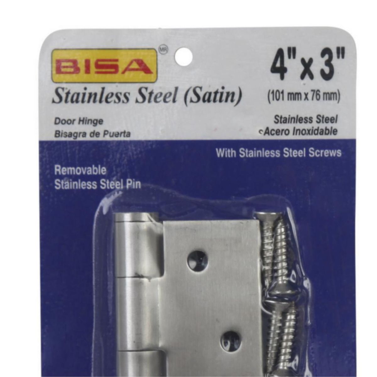 GENERICO - Bisagra de Acero Inoxidable 4x3"