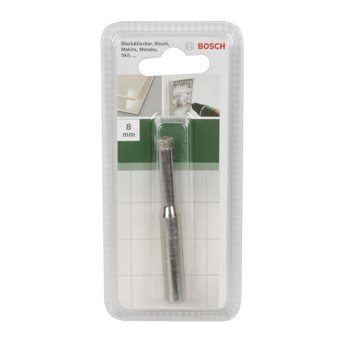 BOSCH - Broca Acero Diamantada para Cerámica 8 mm Bosch