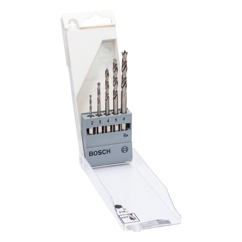 BOSCH - Juego de Brocas Acero Para Metal Bosch HSS-G 2,0-6,0mm 5 und. Bosch