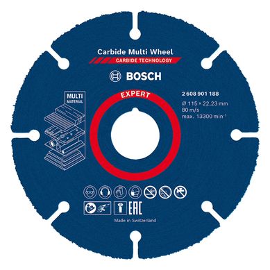 Disco de Corte para Amoladora 115mm Multimaterial Bosch