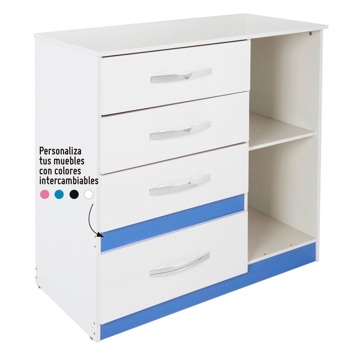 MOVAL - Cómoda Infantil 4 Cajones