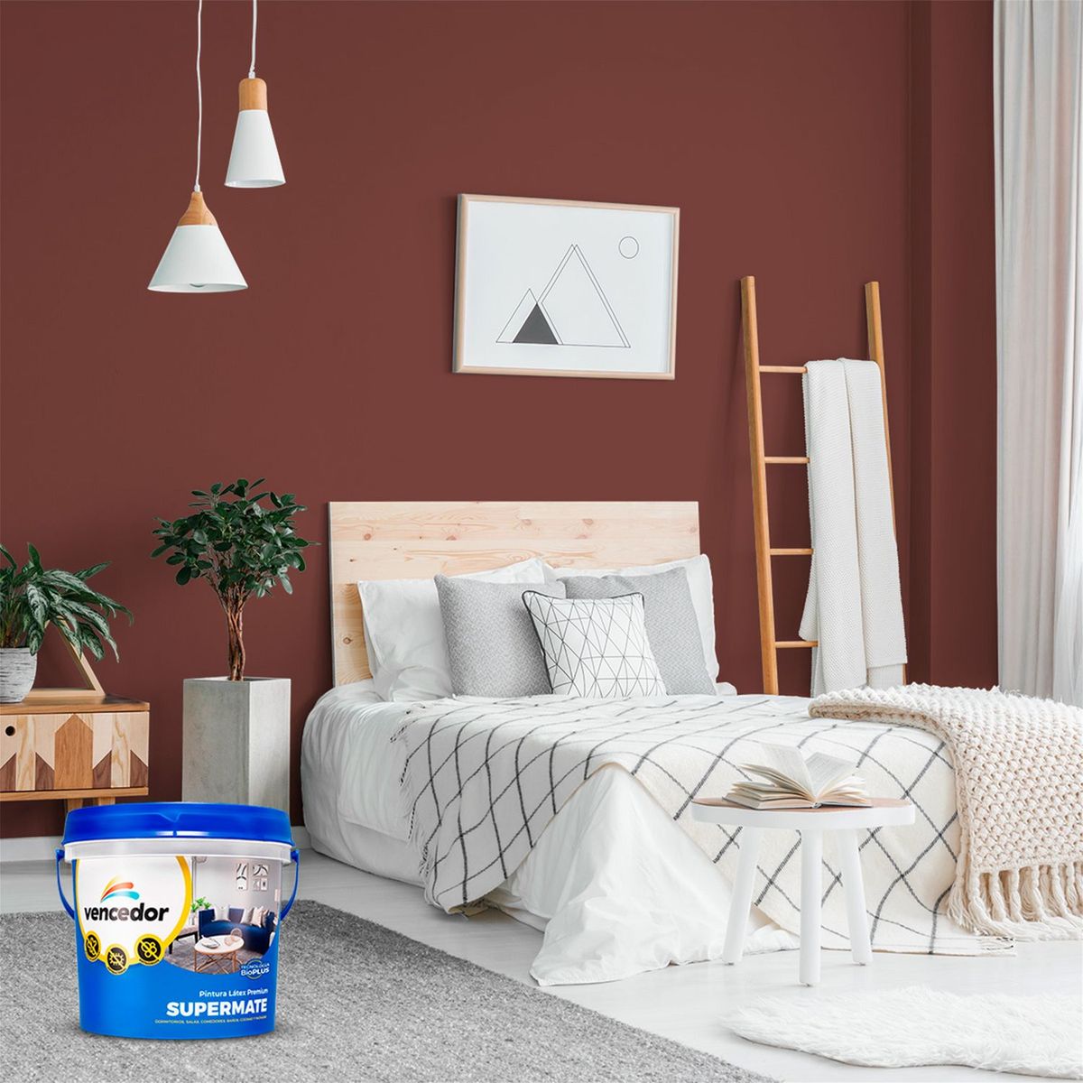 SUPERMATE - Pintura Supermate Antibacterial Terracota 1GL