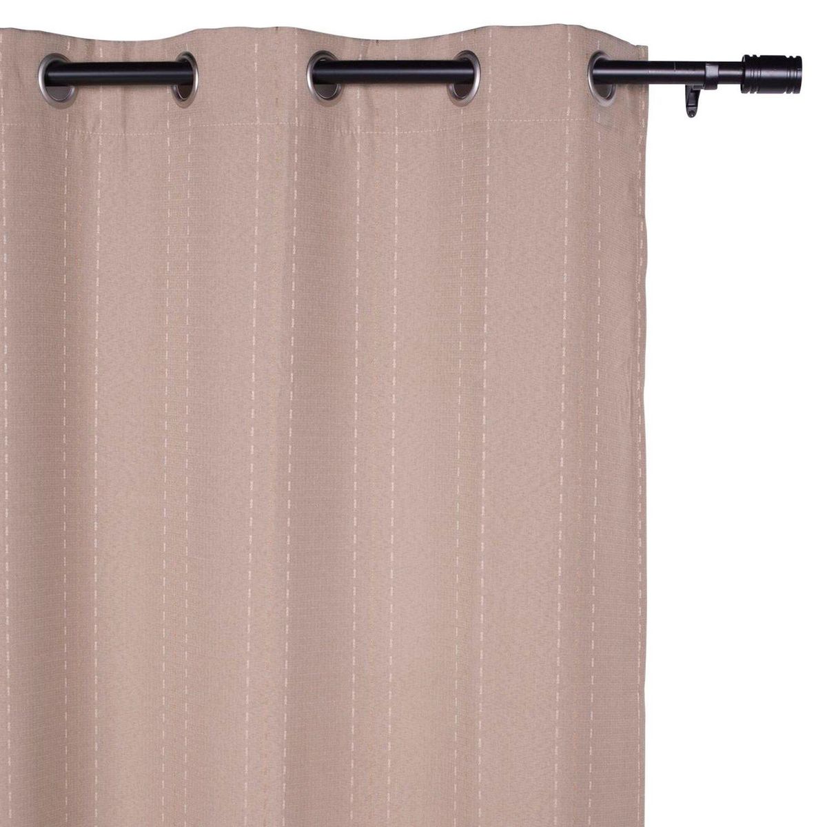 JUST HOME COLLECTION - Cortina de Tela Pespunte 140x220cm Beige