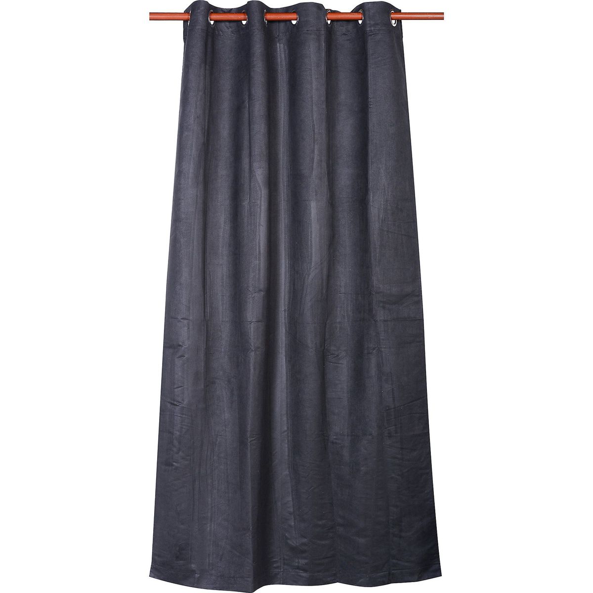 JUST HOME COLLECTION - Cortina de Tela Suede 140x220cm Negro