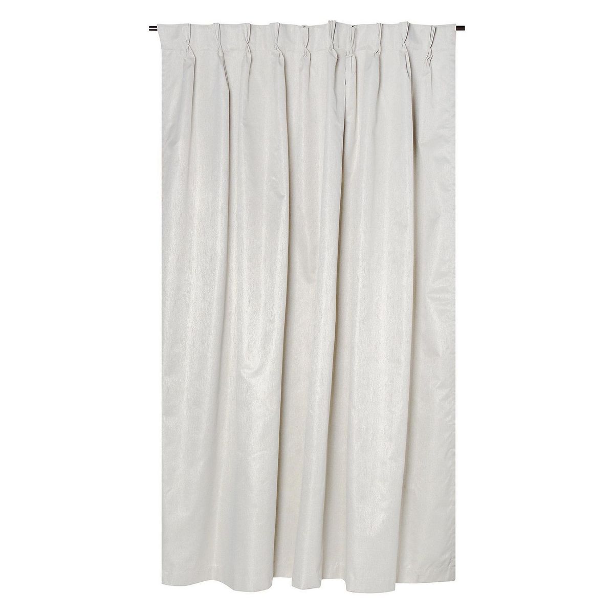 JUST HOME COLLECTION - Cortina de Tela Pinzas 140x220cm Crema