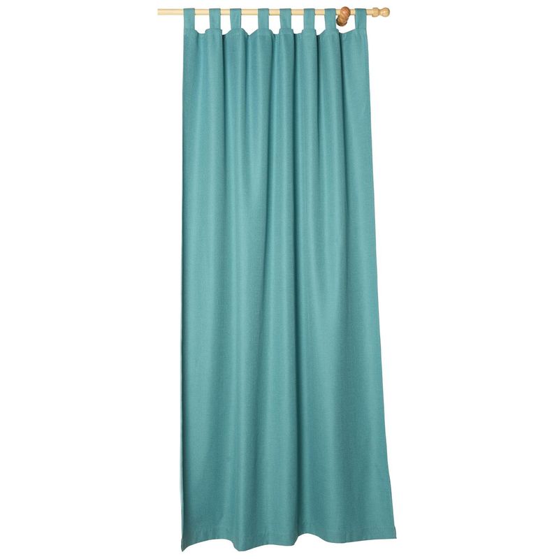 JUST HOME COLLECTION - Cortina de Tela Black Out Verna Turquesa 145x250 cm