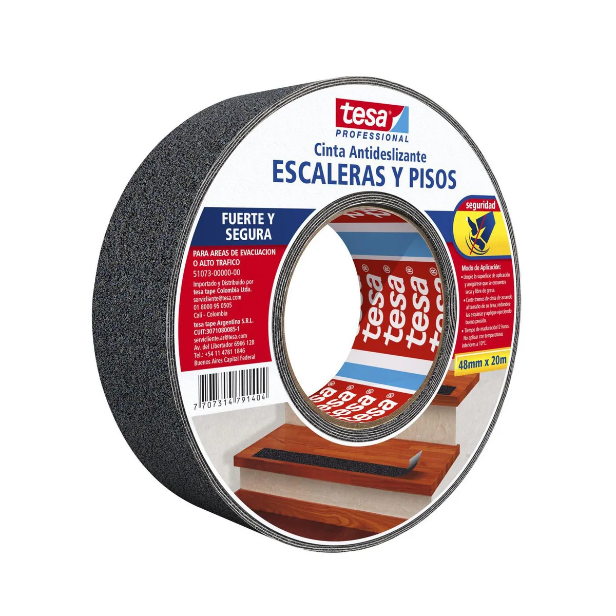 TESA - Cinta Antideslizante Escaleras y Pisos TESA 48 mm. x 20 m.