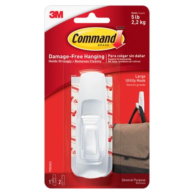 Gancho Command 3M Rectangular Grande Blanco