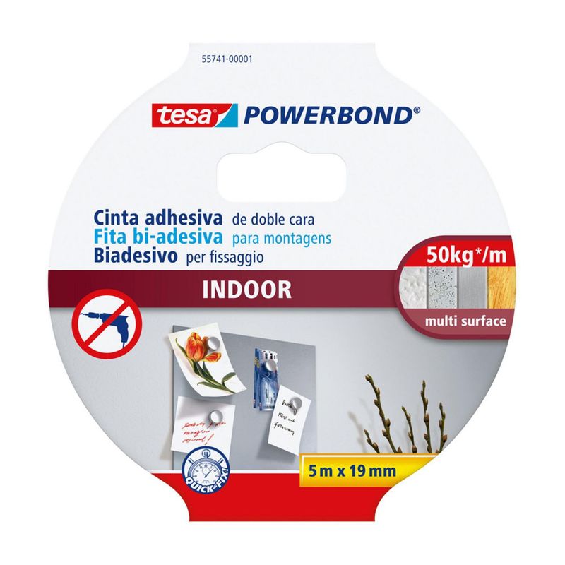 TESA - Cinta Doble Contacto Tesa para montajes interiores 5m x 19mm