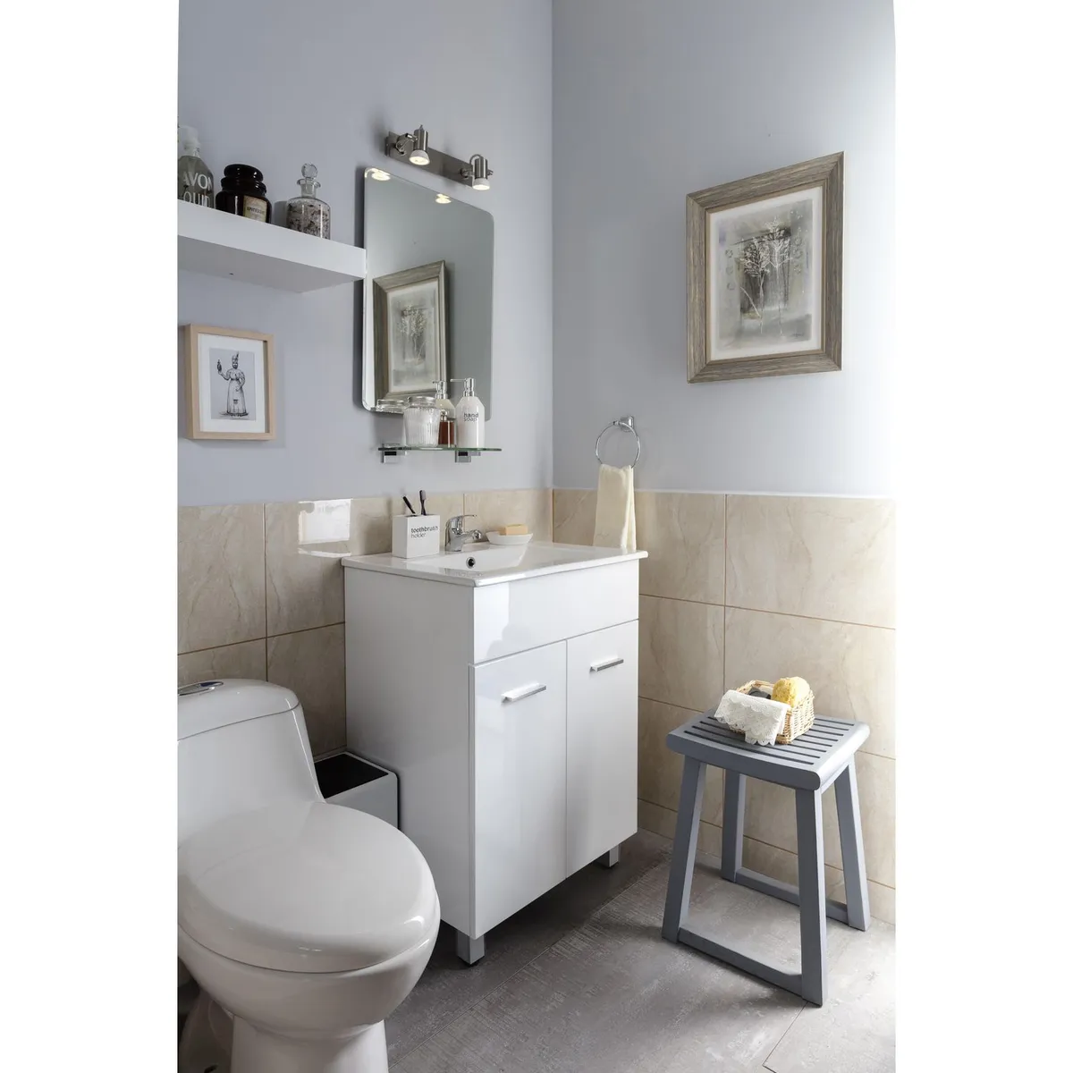 SENSI DACQUA - Mueble de Baño Vanitorio Abrantes Blanco