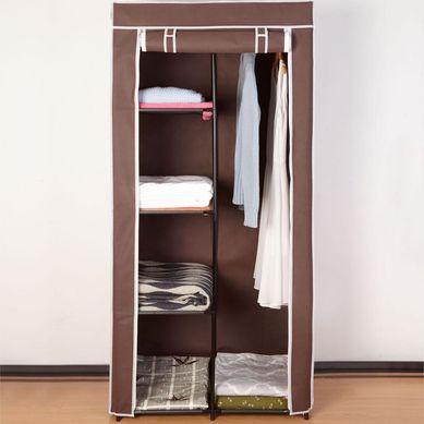 Clset de Tela 75x45x160cm Marrn