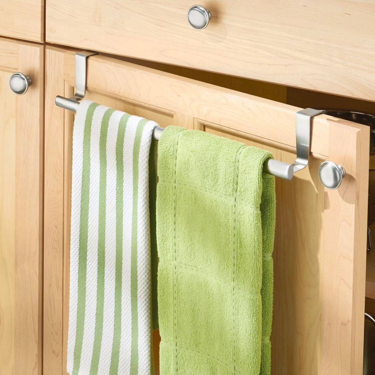 INTERDESIGN - Porta Secador Extensible Acero Inoxidable