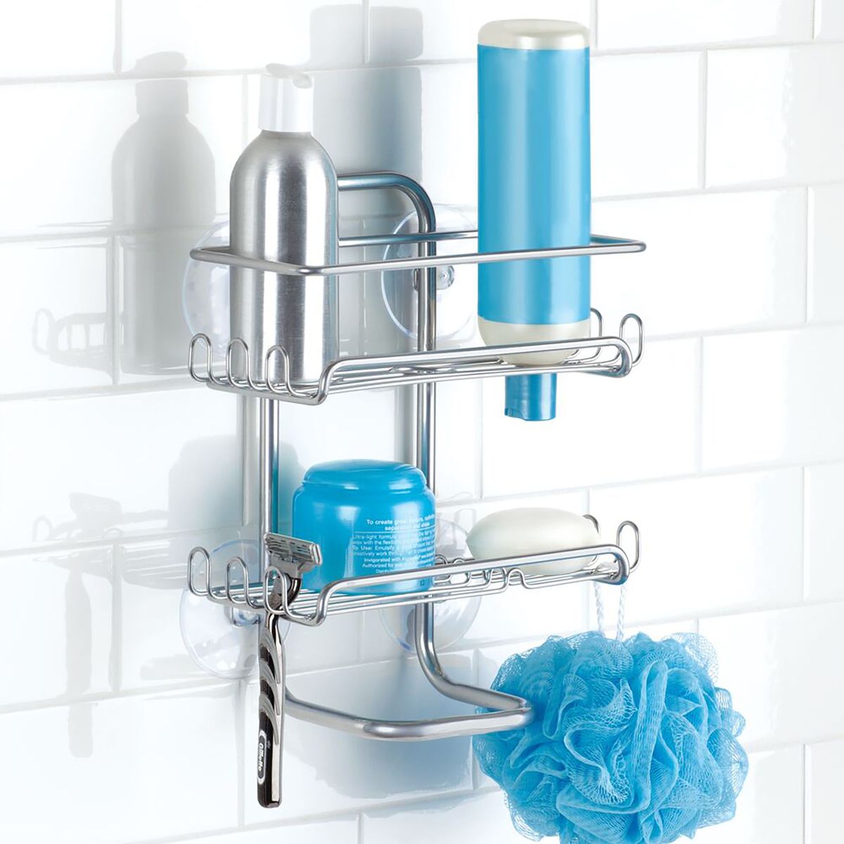 INTERDESIGN - Organizador de Baño de Succión 2 Repisas