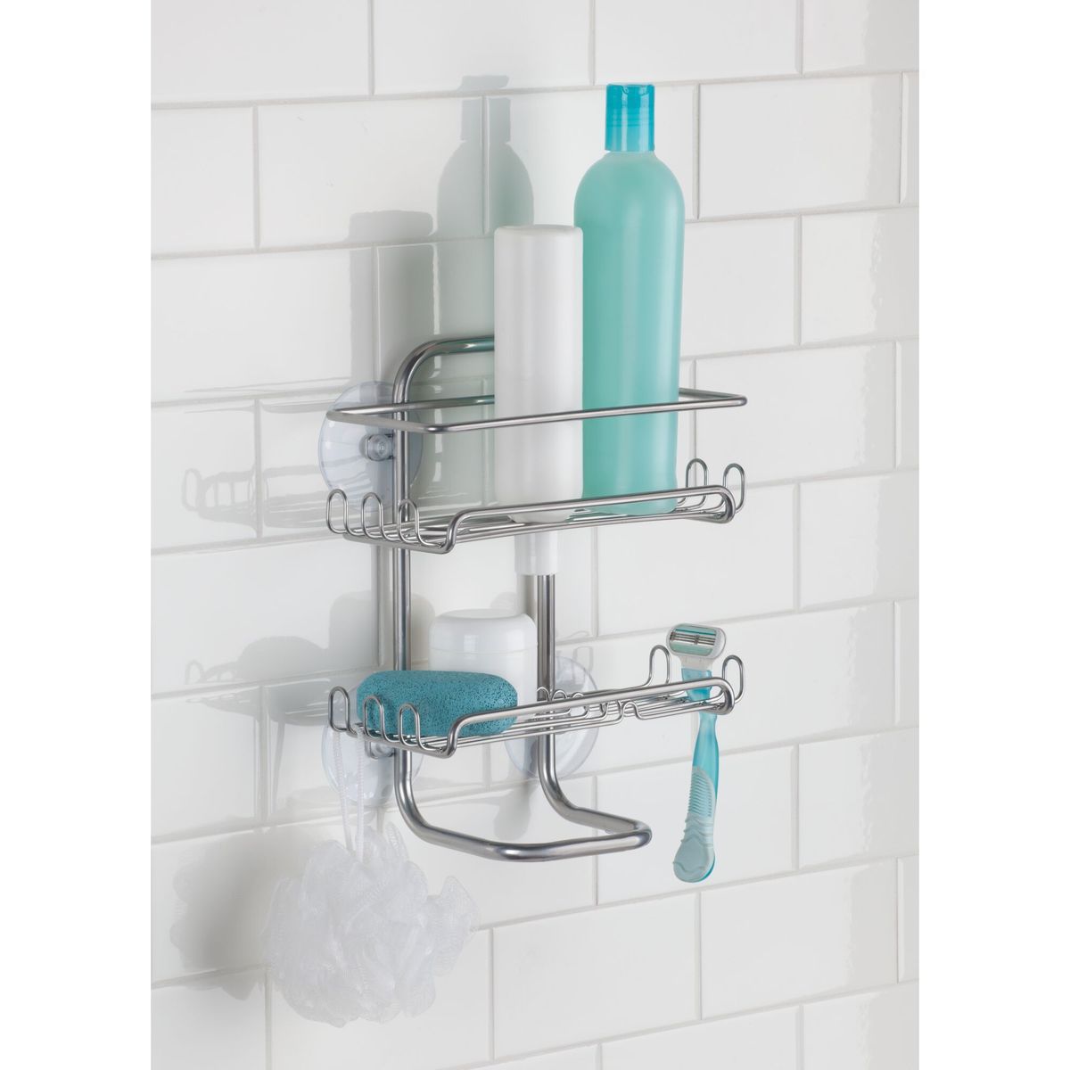 INTERDESIGN - Organizador de Baño de Succión 2 Repisas