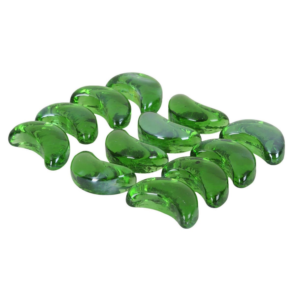 GENERICO - Gema Grande Luna 12 unidades Vidrio Verde