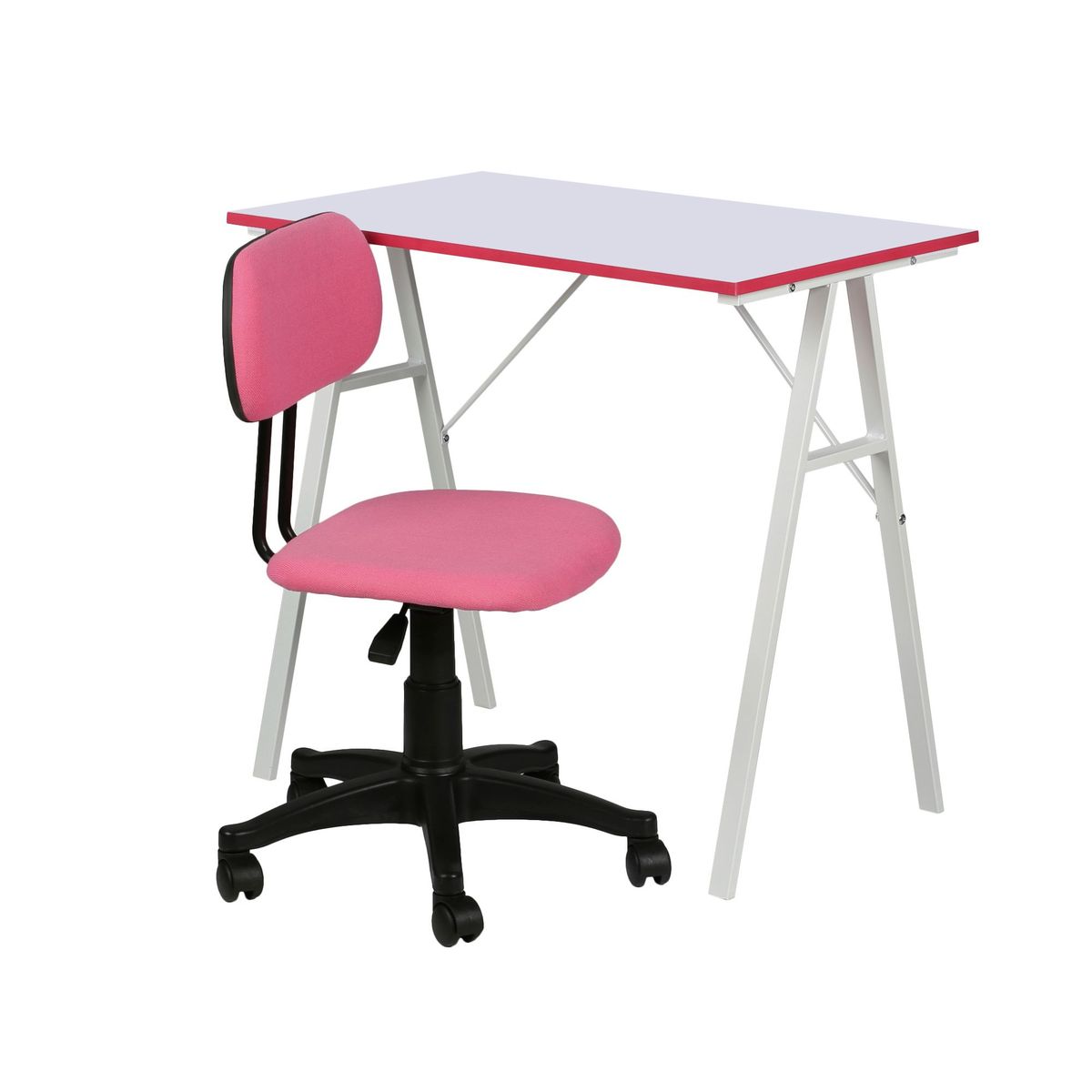 JUST HOME COLLECTION - Escritorio + Silla Rosado