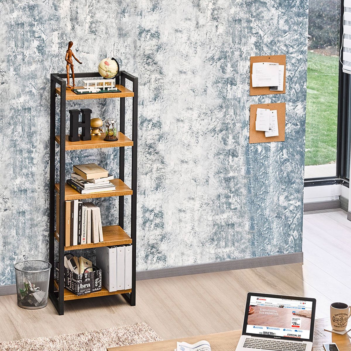 JUST HOME COLLECTION - Estante madera y fierro