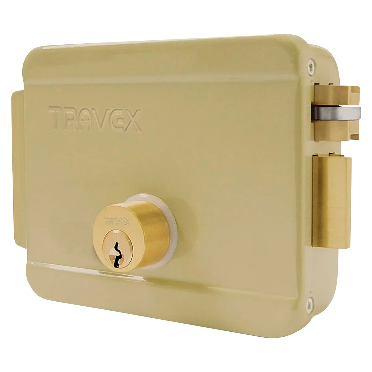 TRAVEX - Cerradura de Sobreponer Eléctrica sin Botón Travex