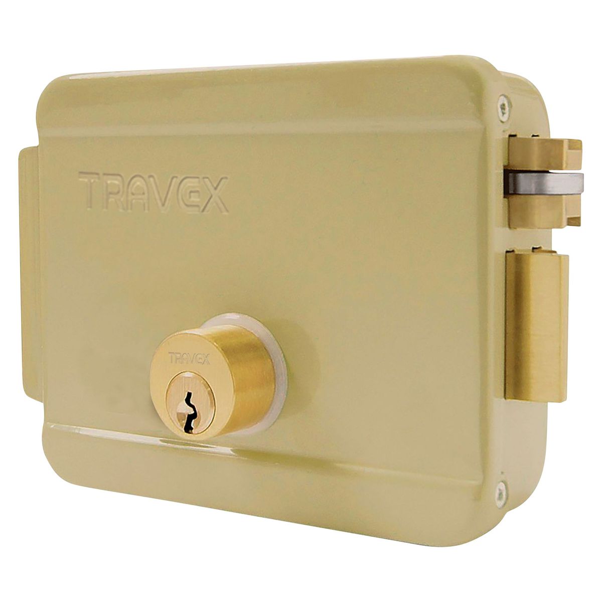TRAVEX - Cerradura de Sobreponer Eléctrica sin Botón Travex