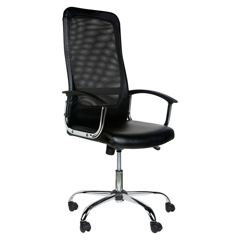 JUST HOME COLLECTION - Silla de oficina con Malla Negro