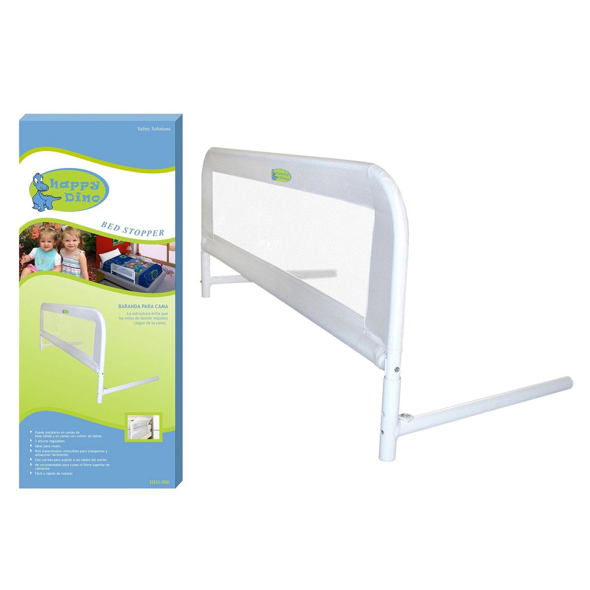 HAPPY DINO - Baranda para Cama 90x40cm