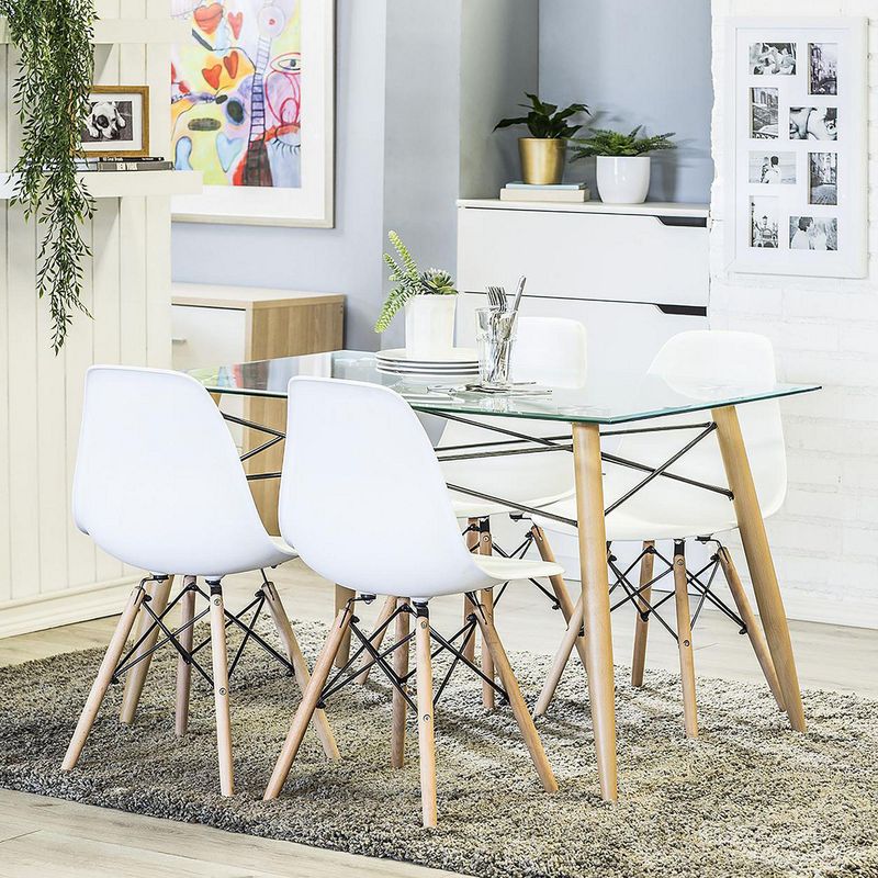 JUST HOME COLLECTION - Juego de Comedor 4 Sillas Soar