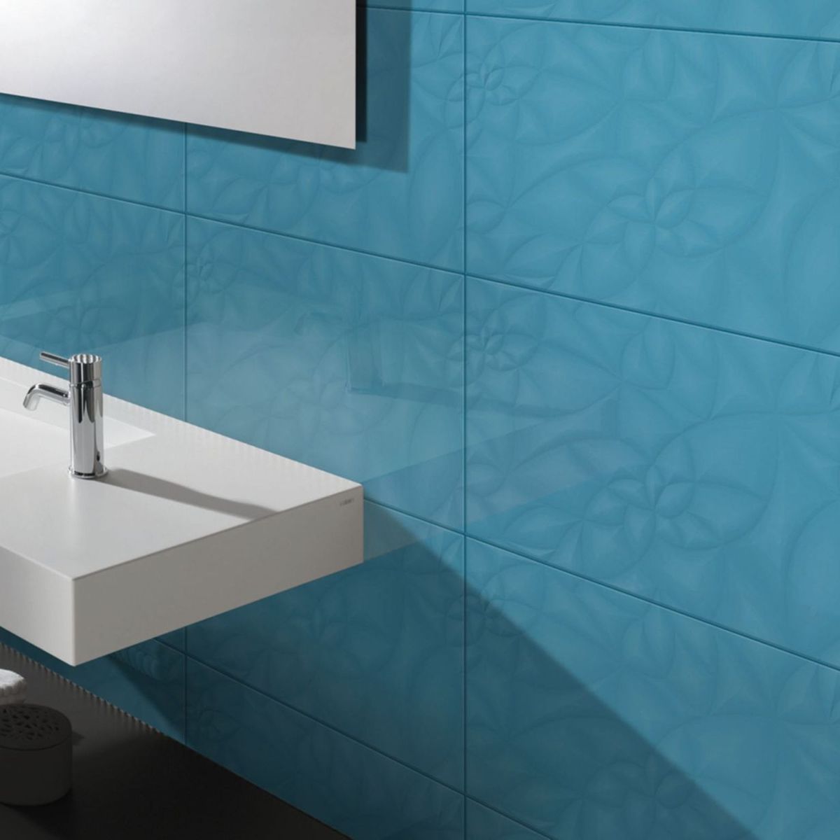 SAN LORENZO - Cerámica Azul Decorado 27x46cm 1.70m2 Passion Sky