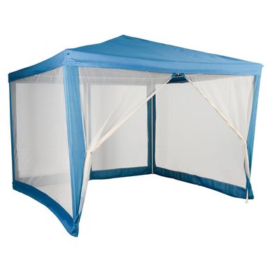 Toldo armable 3x3m Azul con malla mosquitera