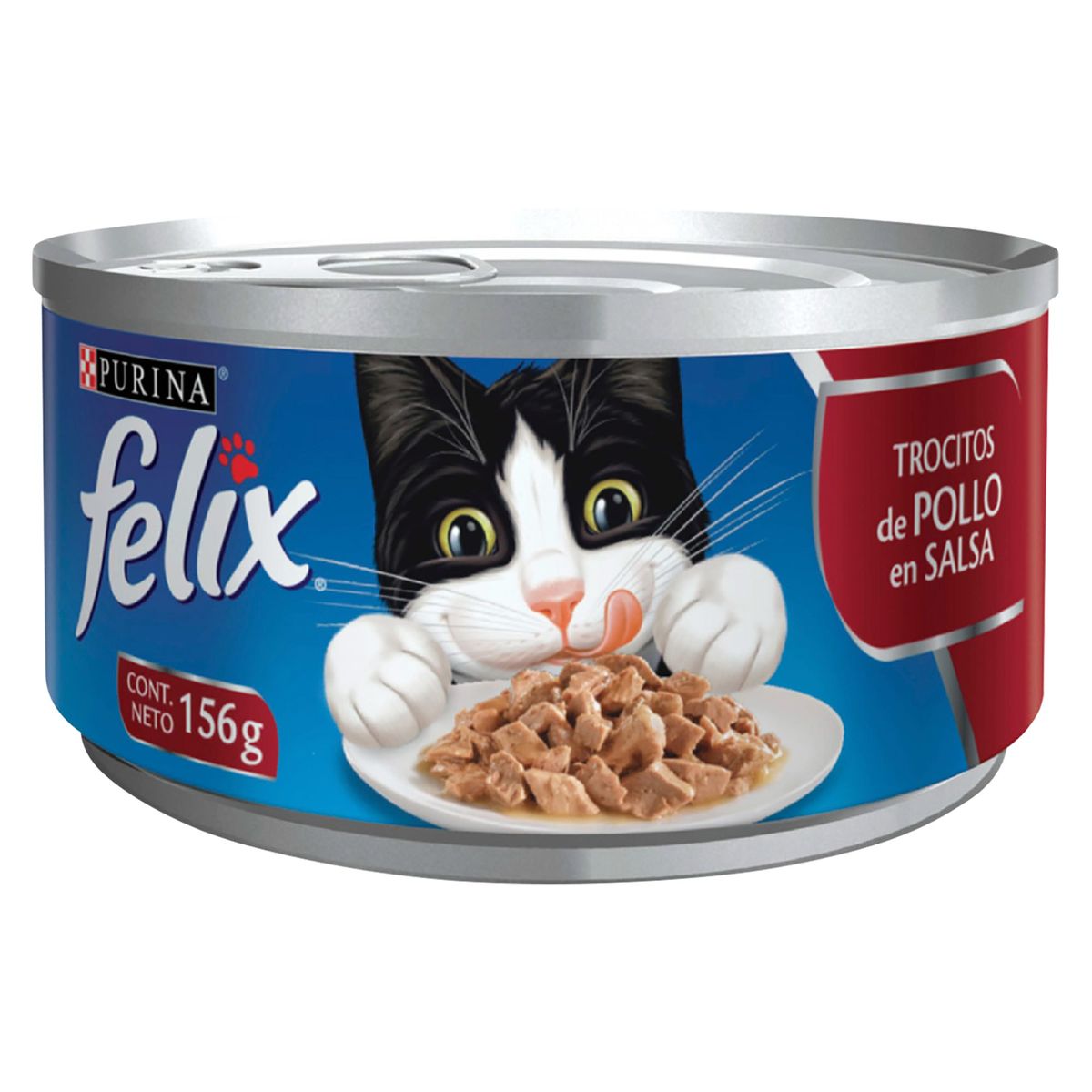 Felix Adultos Trozos de Pollo en Salsa para Gatos 156 gr, marca FELIX - Foto 2