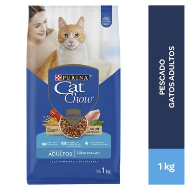 Cat Chow Adultos Croquetas para Gatos 1 kg Sabor Pescado y Mariscos