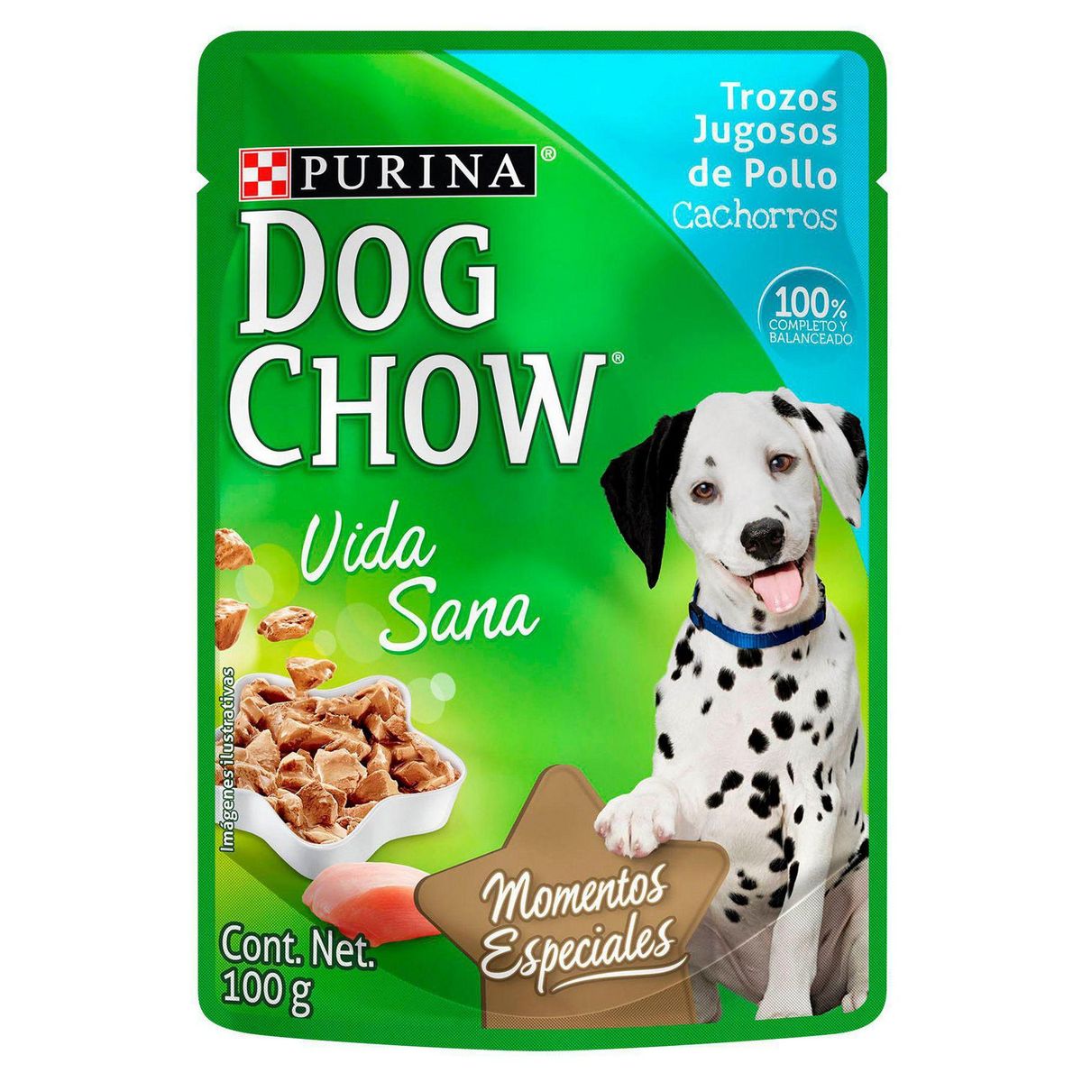 DOG CHOW - Dog Chow Cachorros Alimento Húmedo para Perros 100gr Pollo
