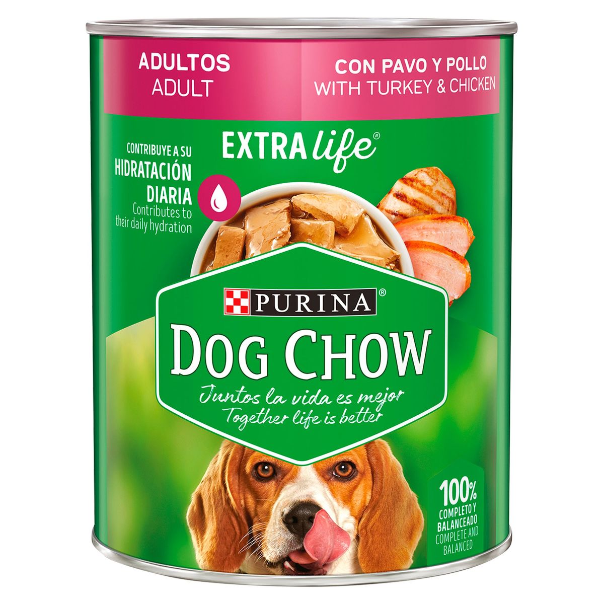 Dog Chow Adulto Alimento Húmedo para Perros 374g Pavo/Pollo, marca DOG CHOW - Foto 2