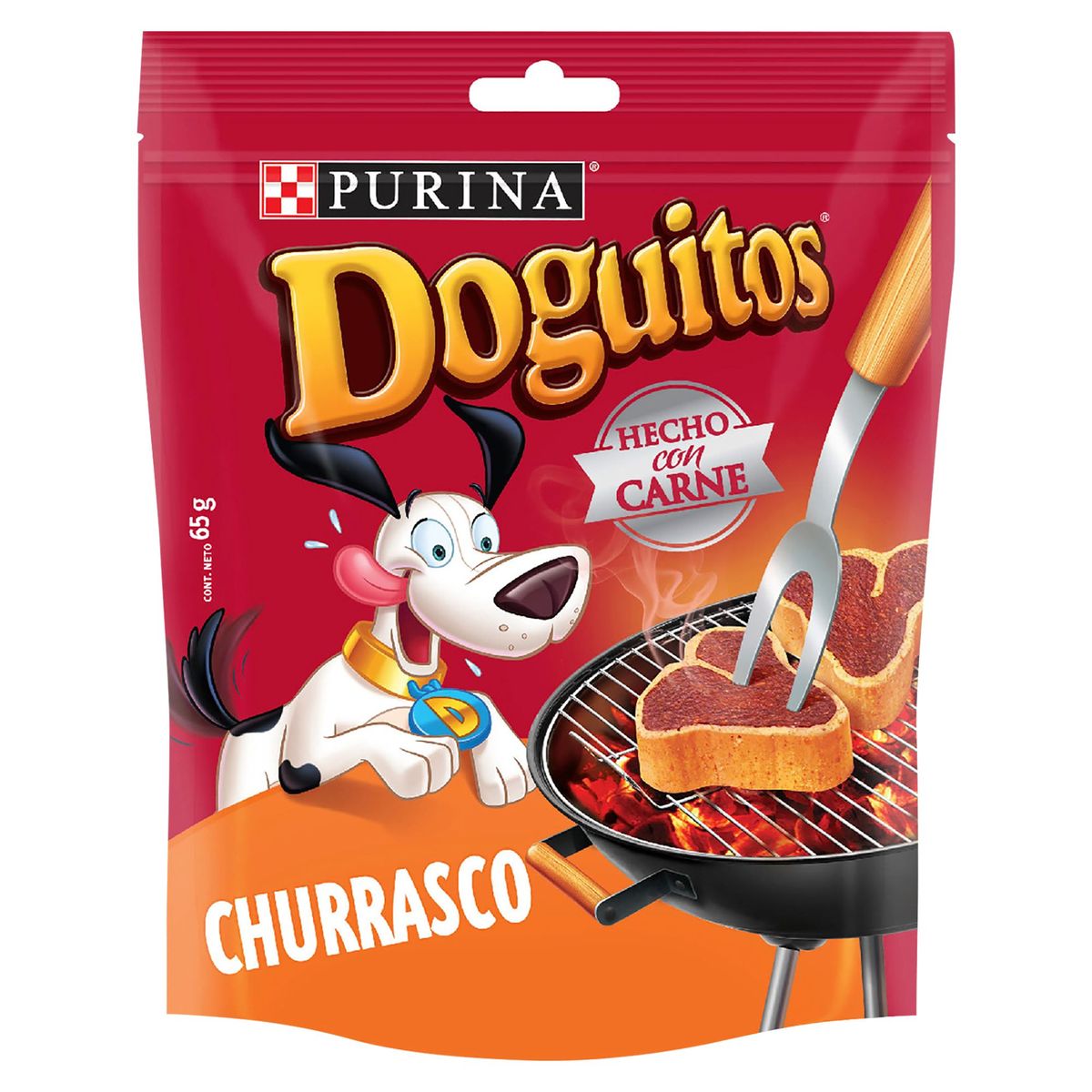 DOGUITOS - Doguitos Adultos Snack para Perros 65 gr Churrasco