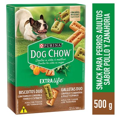 Abrazzos Dog Chow Cachorros y Adultos Snack para Perros Integral 500 gr Sabor Pollo